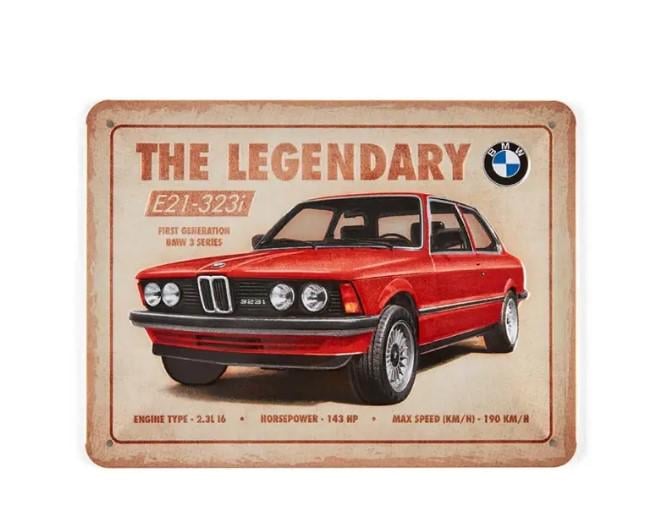 Знак металевий BMW E-21 323 i ретро (80235B81117)