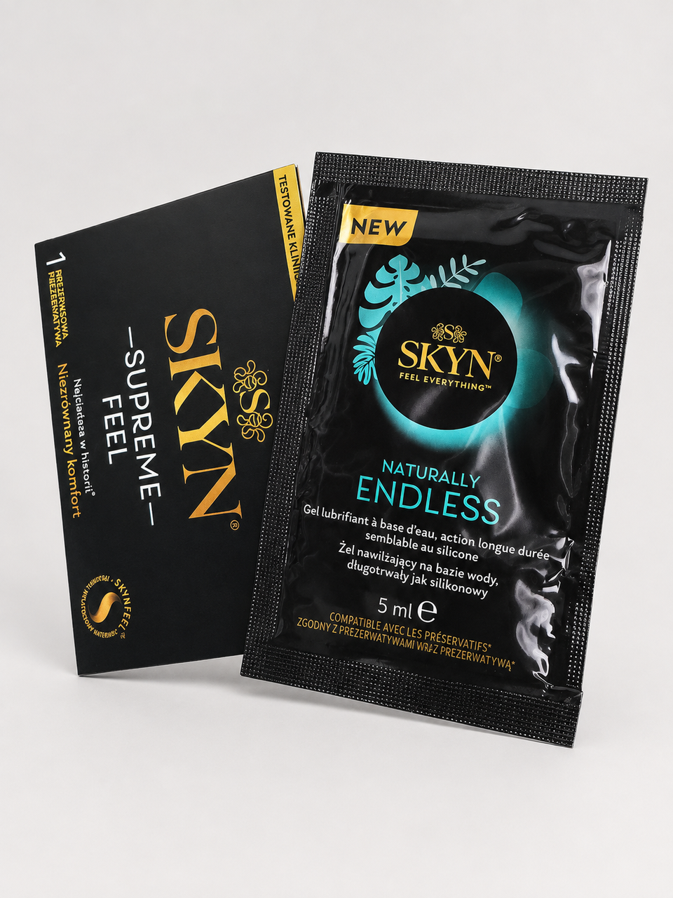 Набор SKYN Supreme Feel презерватив 1 шт. без латекса с лубрикантом Naturally Endless 5 мл