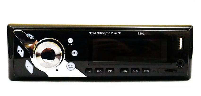 Автомагнитола 1DIN 1281 ISO MP3/FM/USB/microSD карта (17445)