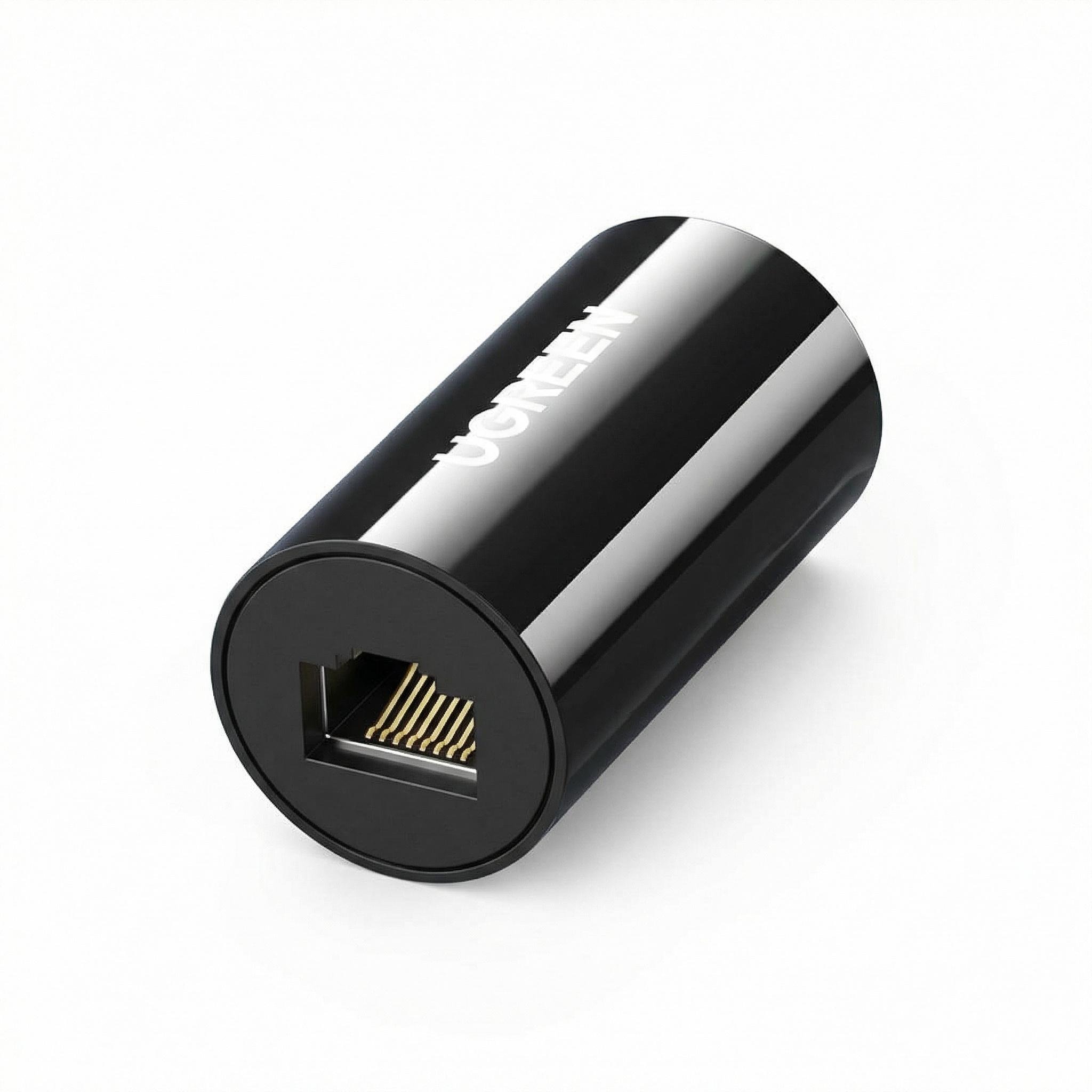 Соединитель RJ45 с грозозащитой UGREEN NW116 Cat 6 Черный (30837)