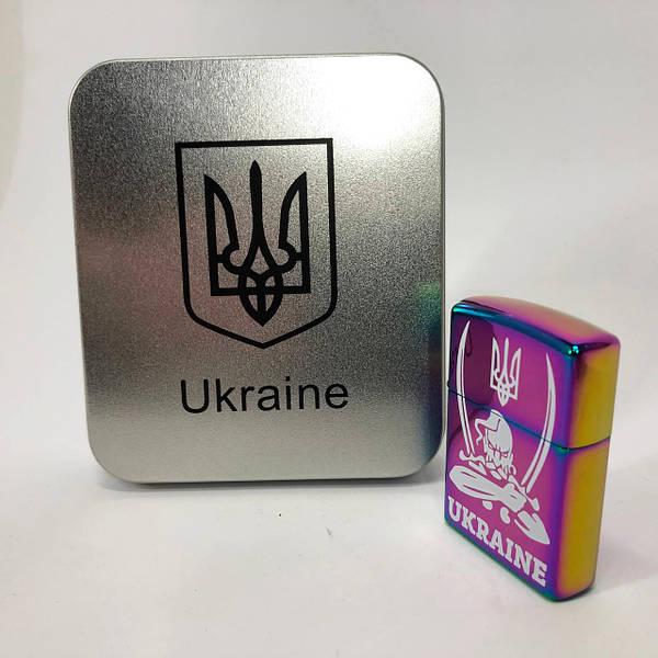 Запальничка дугова Україна HL-449 електроімпульсна USB Хамелеон