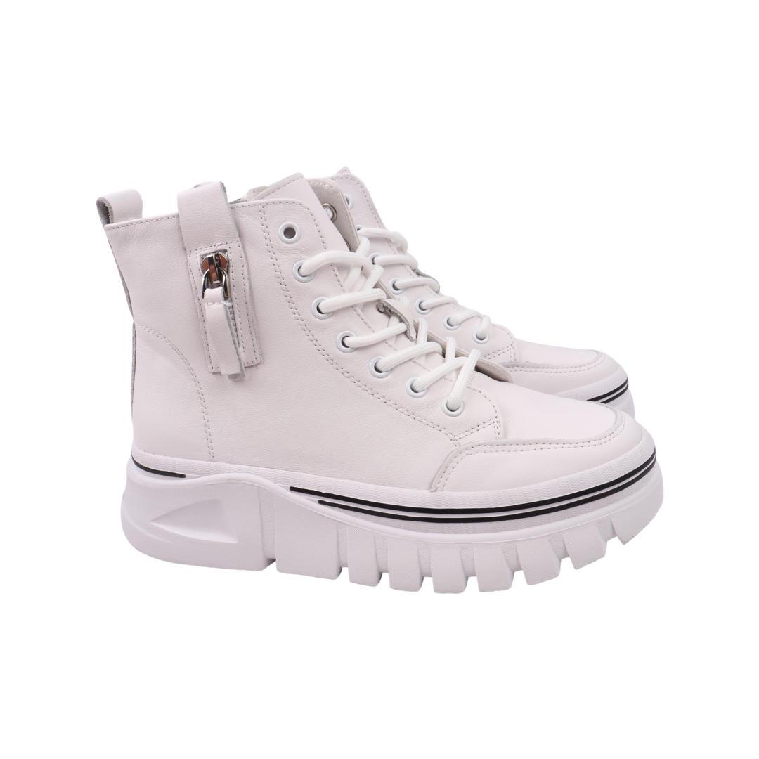 Черевики жіночі Farinni зі шкіри р. 38 Білий (182-21DHC)