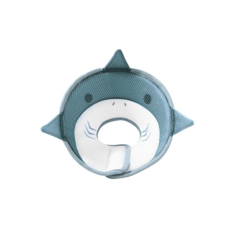 Воротник-подушка для кошек Lesko DT-613 Shark послеоперационный мягкий XS Gray (25713884)