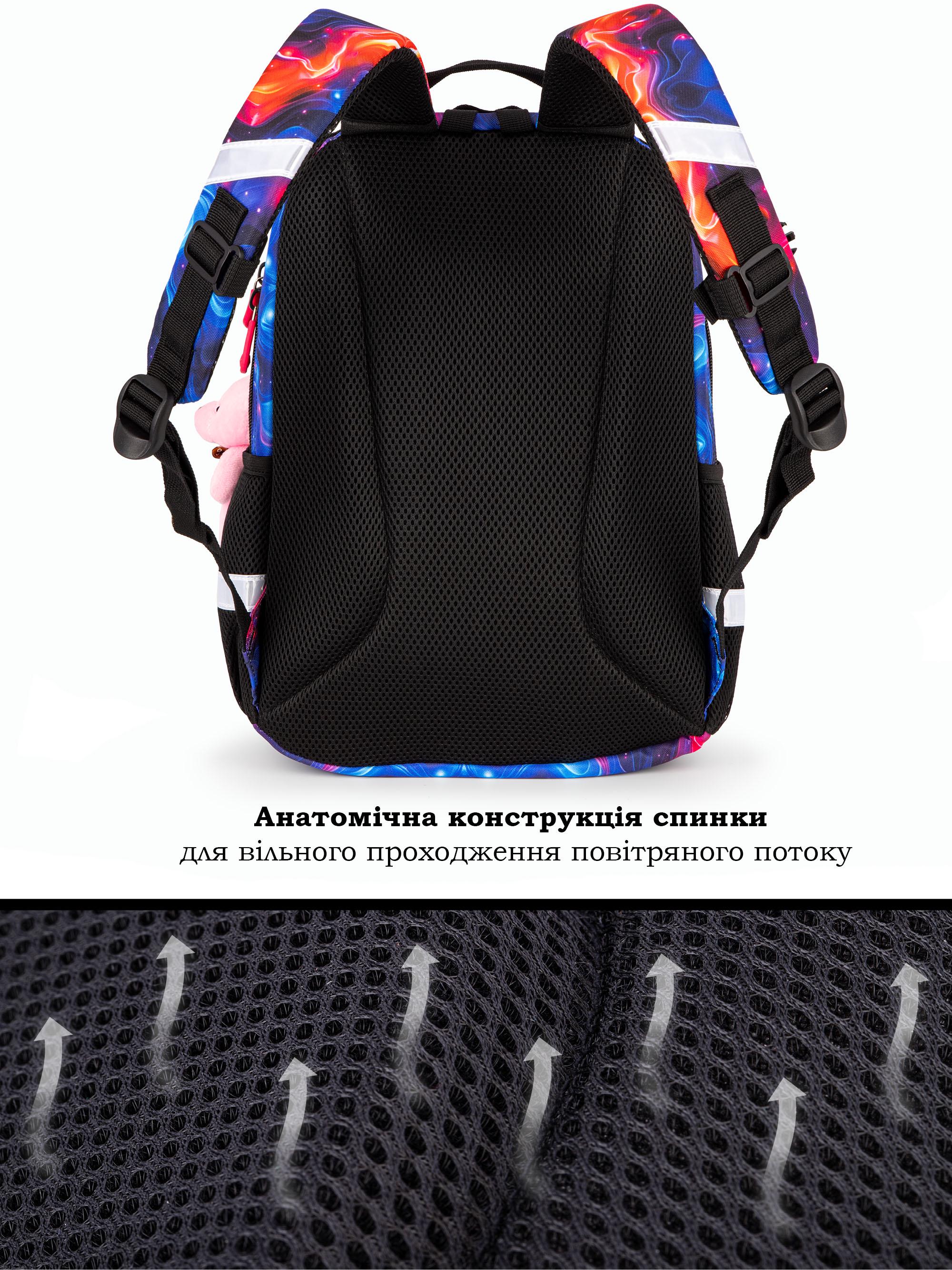 Школьный рюкзак для девочки School Standard Котик для начальной школы 38х28х16 см (160-8) - фото 6 Школьный рюкзак для девочки School Standard Котик для начальной школы 38х28х16 см (160-8) - фото 6