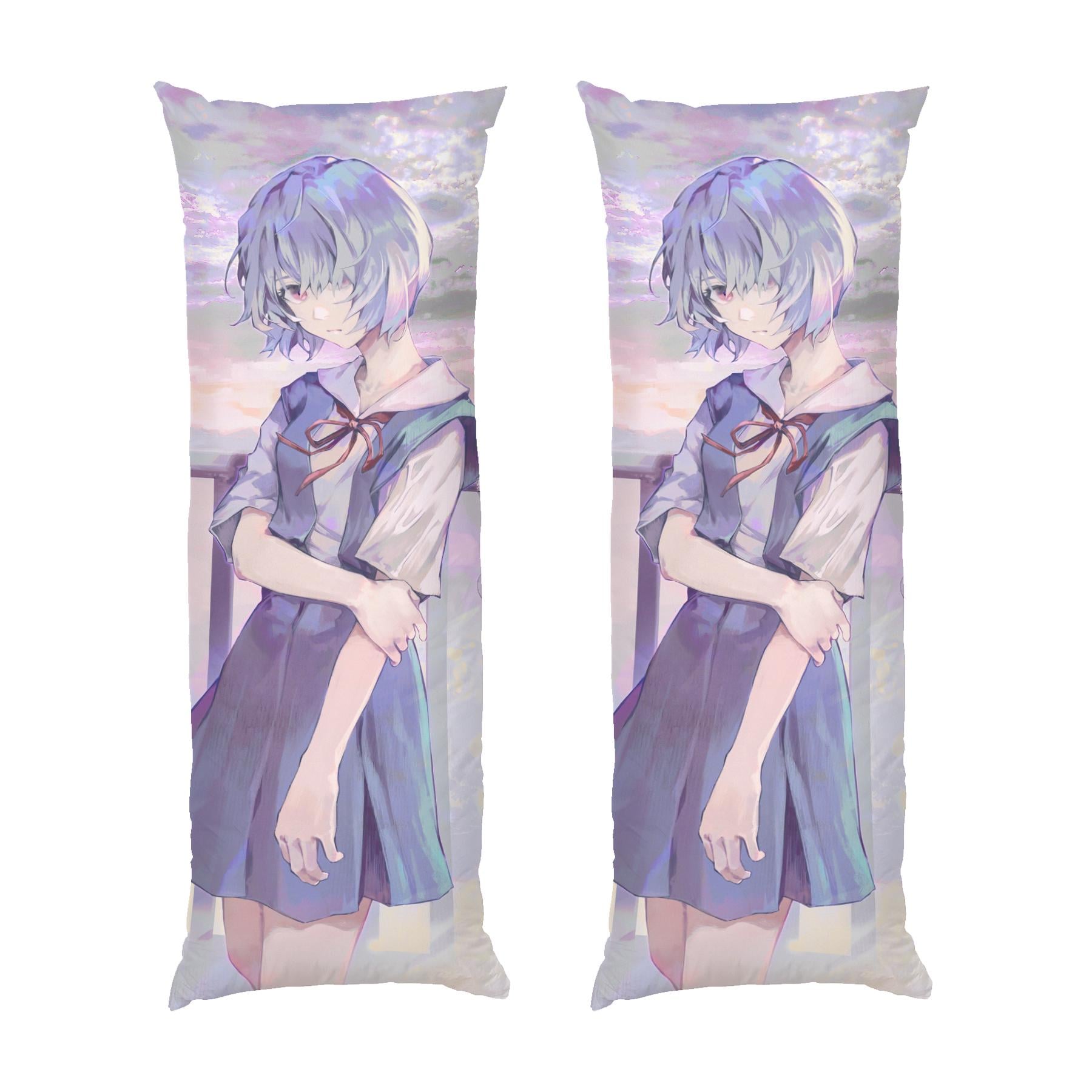 Подушка дакимакура Ayanami Rei Art Evangelion габардин 120х40 см (113320-1)