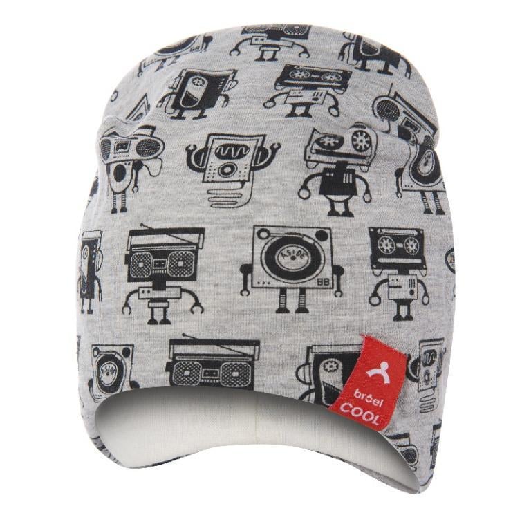 Шапка демисезонная Broel р. 41 Серый-черный (ADEK)