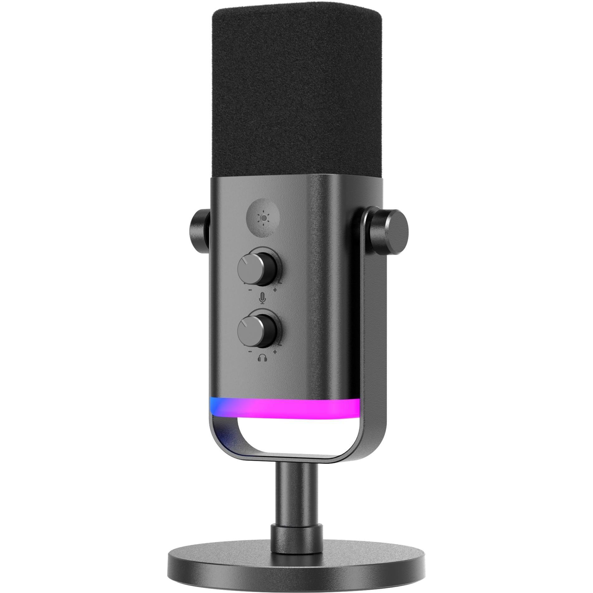 Микрофон студийный Fifine AM8 USB XLR RGB динамический Black (629642)