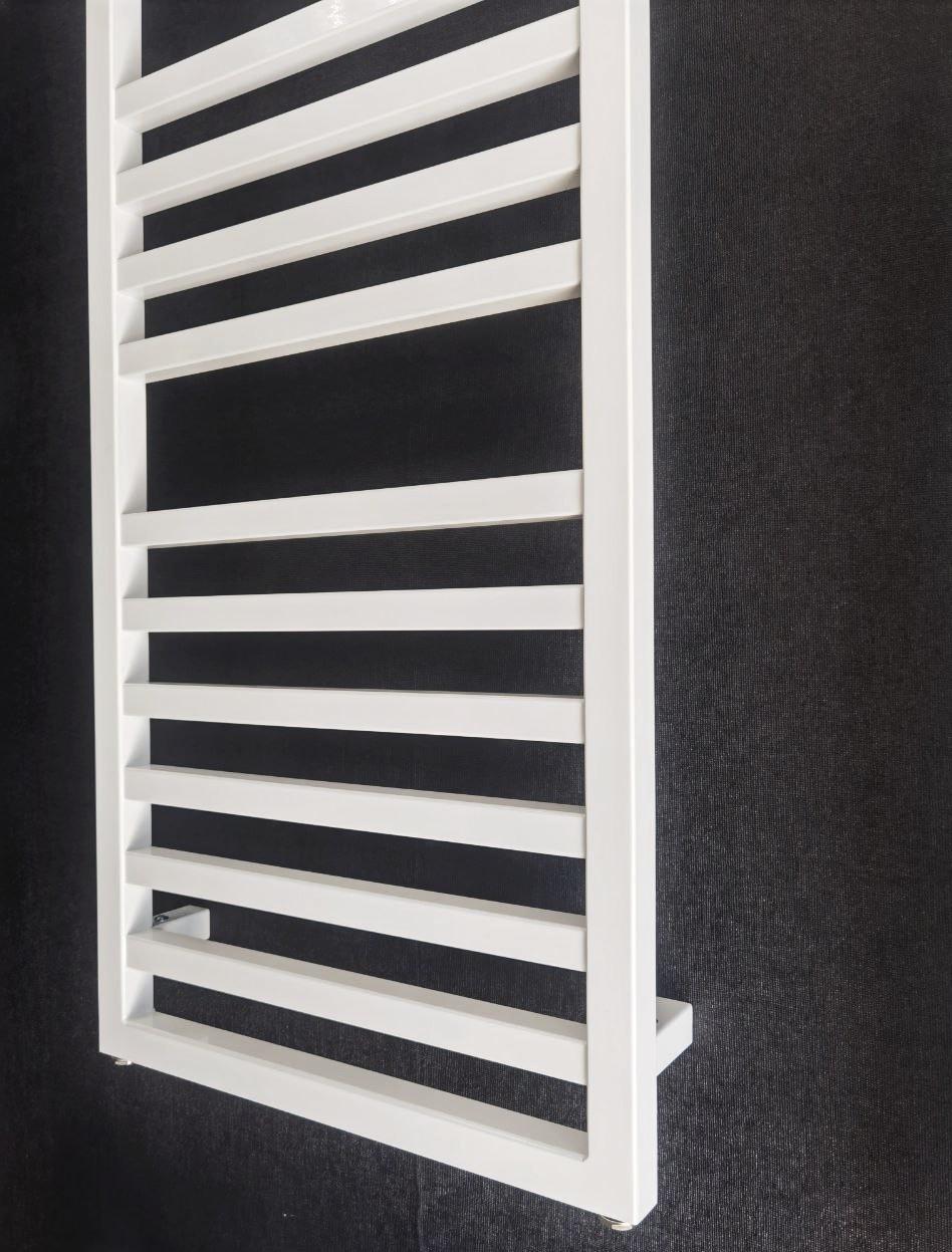 Полотенцесушитель дизайнерский Runtal Quarus QR 808x450 мм Белый - фото 4