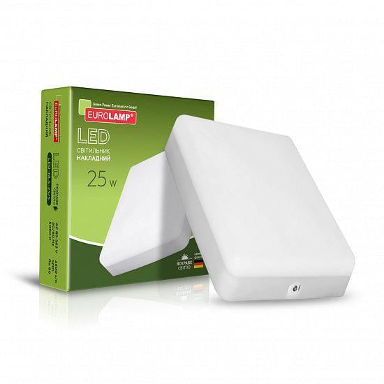 LED-светильник Eurolamp квадратный накладной GL 25W 5000K (26919390)