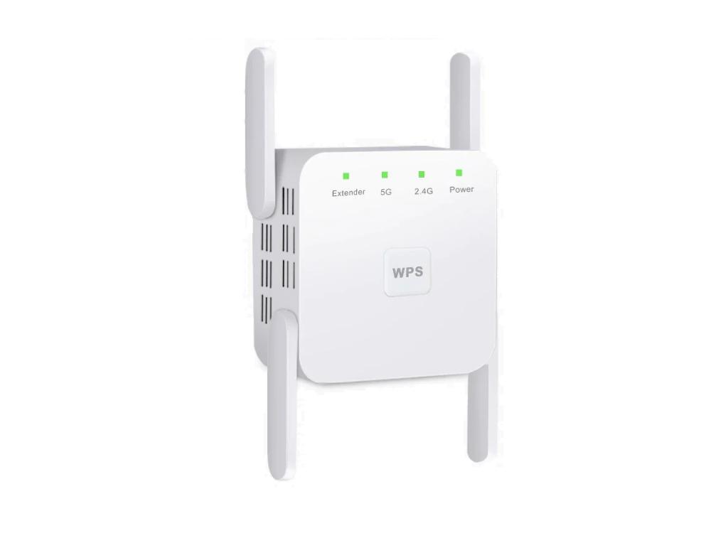 Wi-Fi ретранслятор бездротовий Wi-Fi 2.4/5 ГГц 300/1200 Мбіт/с репітер (19703)