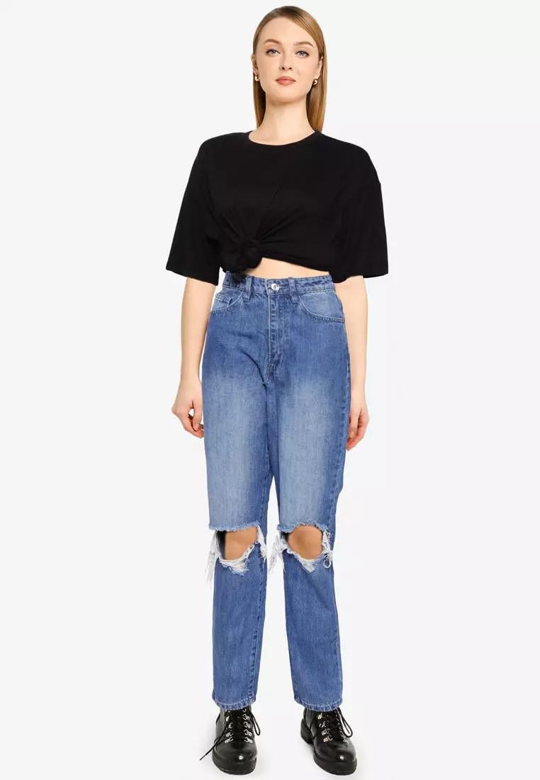 Джинси Missguided G1807932 р. 38 Синій