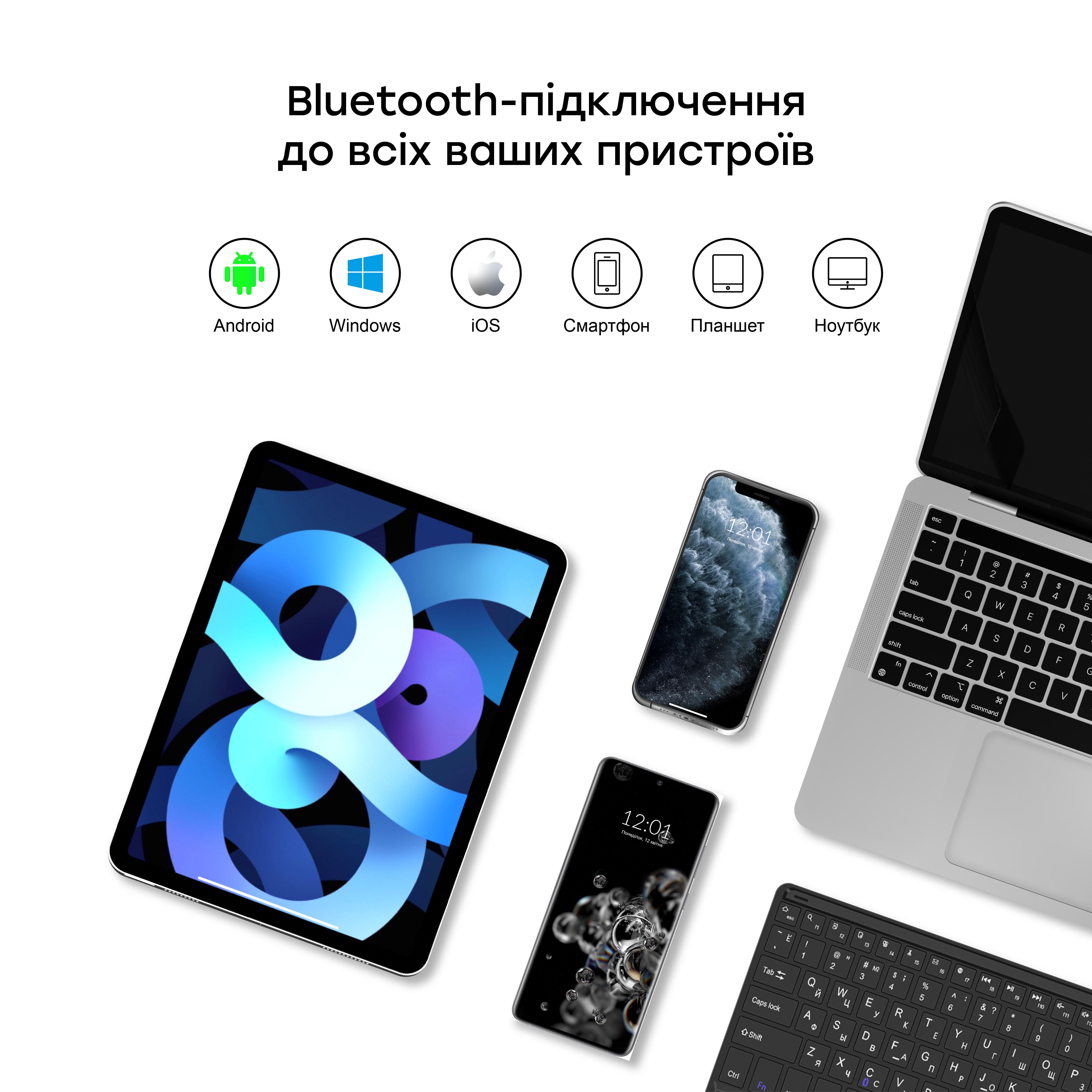 Чехол AIRON Premium для iPad Air 4 10.9'' с Bluetooth клавиатурой с тачпадом (4822352781051) - фото 4