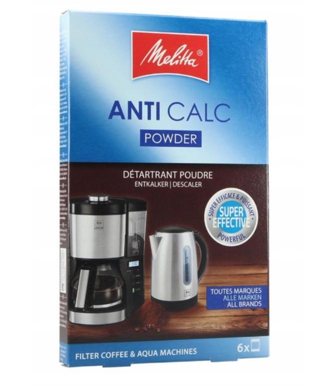 Порошок Melitta Anti Calc Powder для удаления накипи из кофеварок 6х20 г