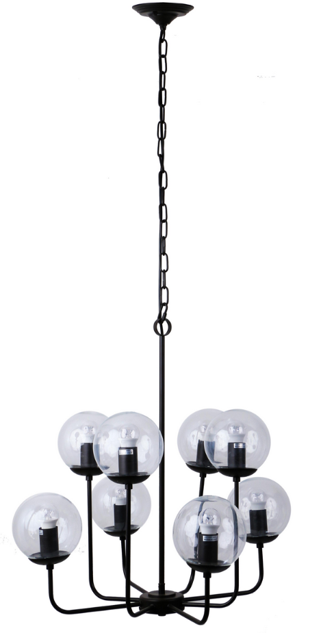 Люстра Sirius YG 16615-8P в стиле лофт на 8 плафонов Люстра Sirius YG 16615-8P в стиле лофт на 8 плафонов