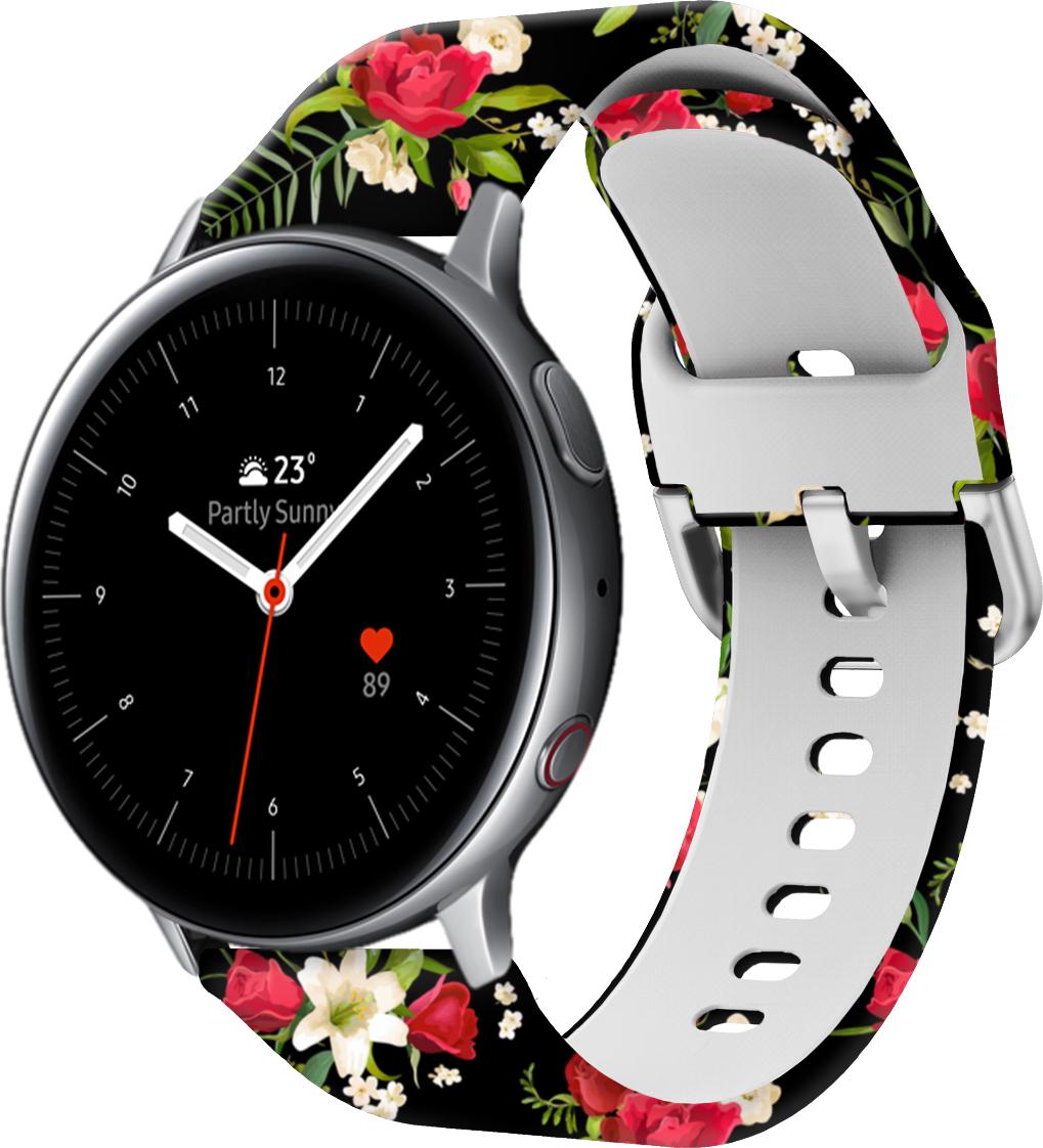 Ремешок Colorful для Galaxy Watch Active 2 40/44 мм Rose/Black (28435)