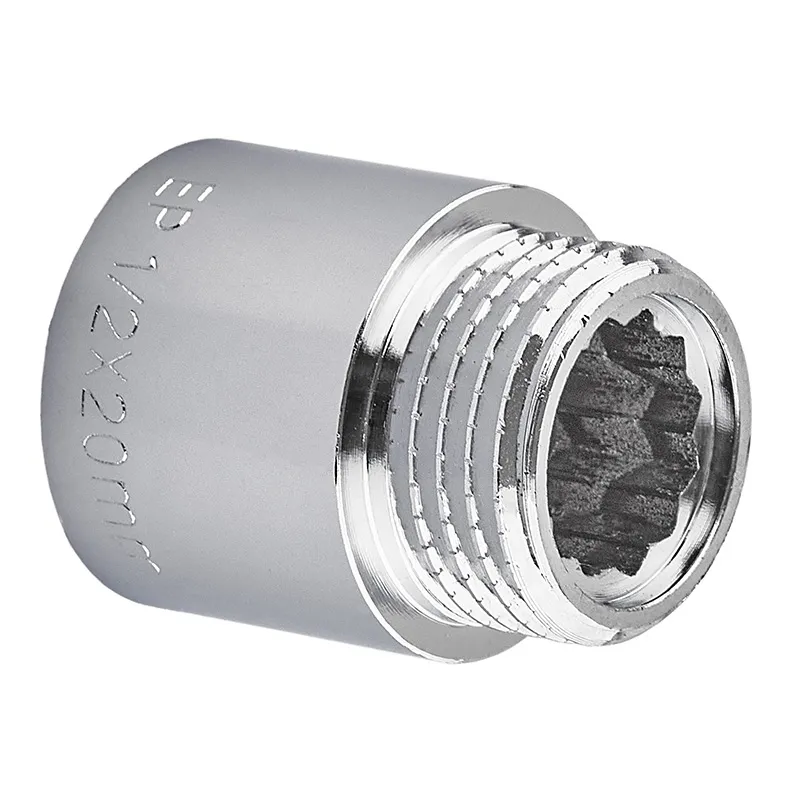 Удлинитель Europroduct EP.E020.CHR 1/2" x 20 мм MF латунь Хром (EP6123)
