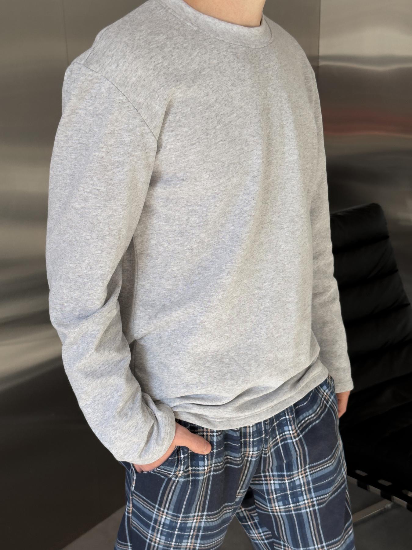 Пижама Скандинавия теплая с начесом в клетку брюки/лонгслив 3XL Сине-голубой (KMW06/2) - фото 6 Пижама Скандинавия теплая с начесом в клетку брюки/лонгслив 3XL Сине-голубой (KMW06/2) - фото 6