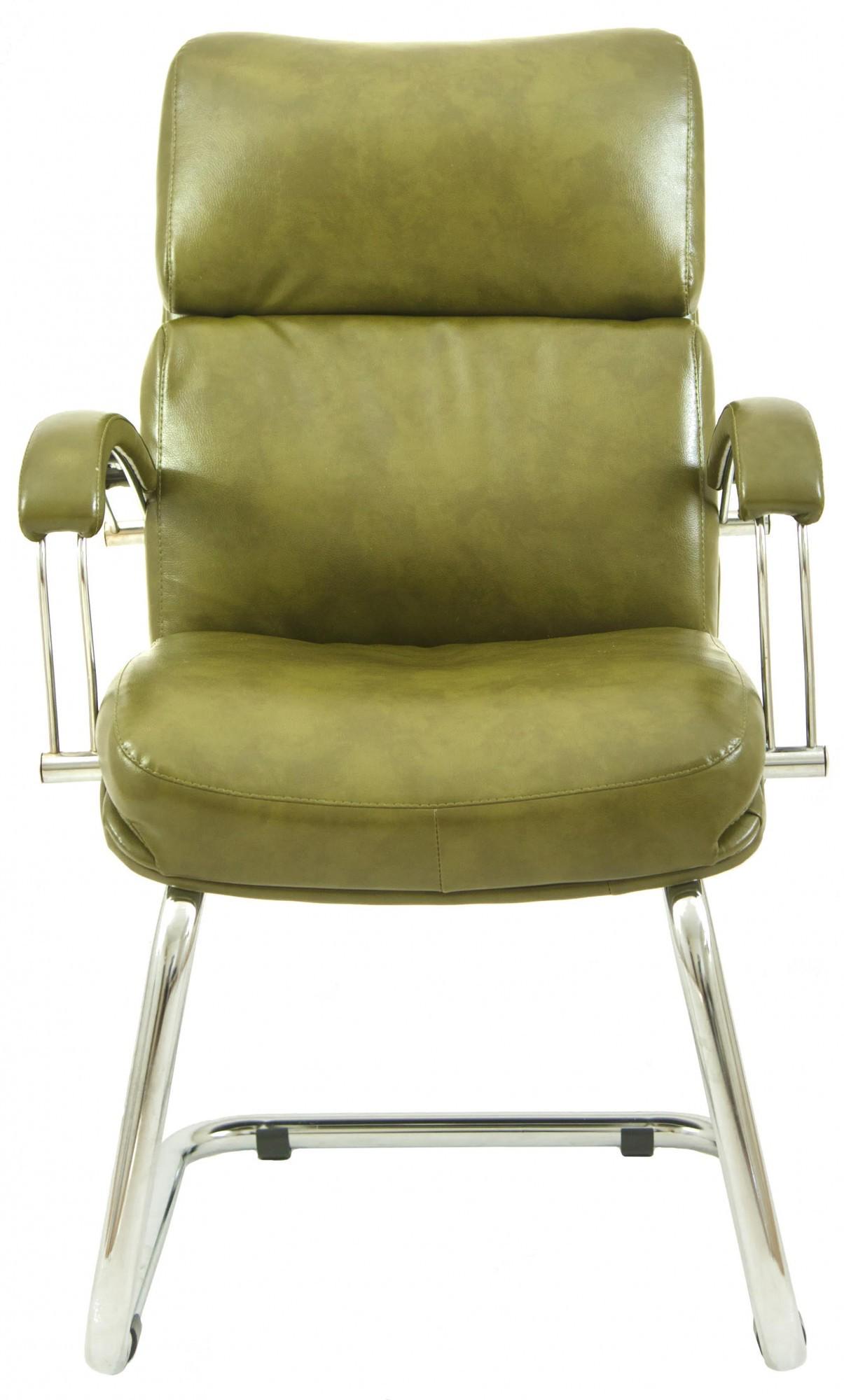 Крісло офісне комп'ютерне Dakota Мадрас Olive CF Хром Оливковий - фото 2 Крісло офісне комп'ютерне Dakota Мадрас Olive CF Хром Оливковий - фото 2