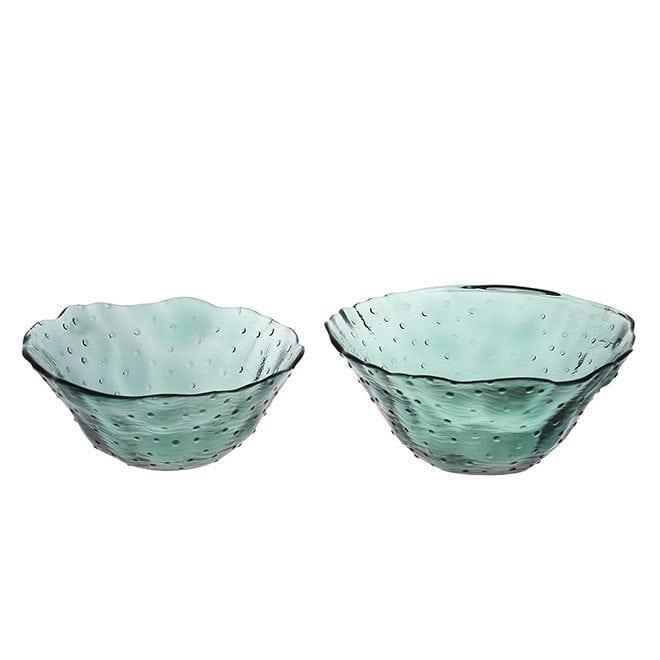 Набор стеклянных пиал Flora 2 шт. Зеленый (DR017552)