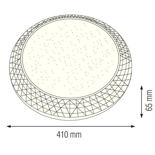 Светодиодный потолочный светильник GHOST-36 Розовый (027-003-0036-030) - фото 3