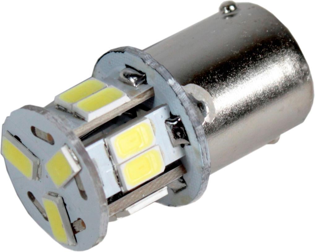 Лампочка 1-но конт. груша Білий LED SMD 24V 13-діодів S25 BA15s Zollex 16108 2 шт. 16108 S25/BA15S SMD5730x13 24V