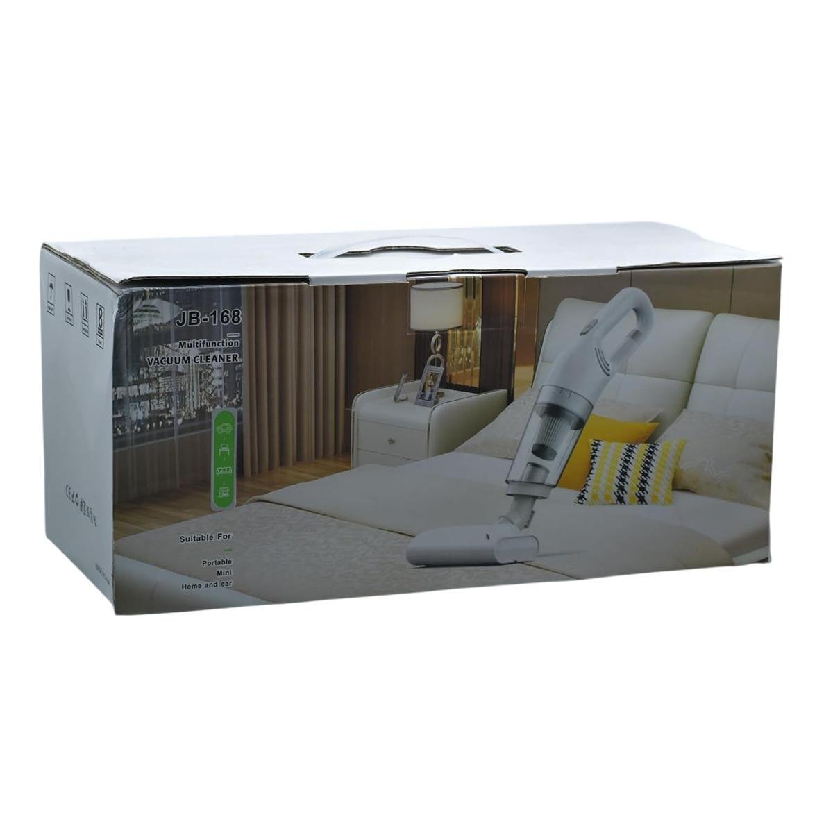 Пилосос вакуумний міні JB-168 Multifunction Vacuum Cleaner 120W Li-Ion USB вертикальний бездротовий 0,35 л White (110616) - фото 3 Пилосос вакуумний міні JB-168 Multifunction Vacuum Cleaner 120W Li-Ion USB вертикальний бездротовий 0,35 л White (110616) - фото 3