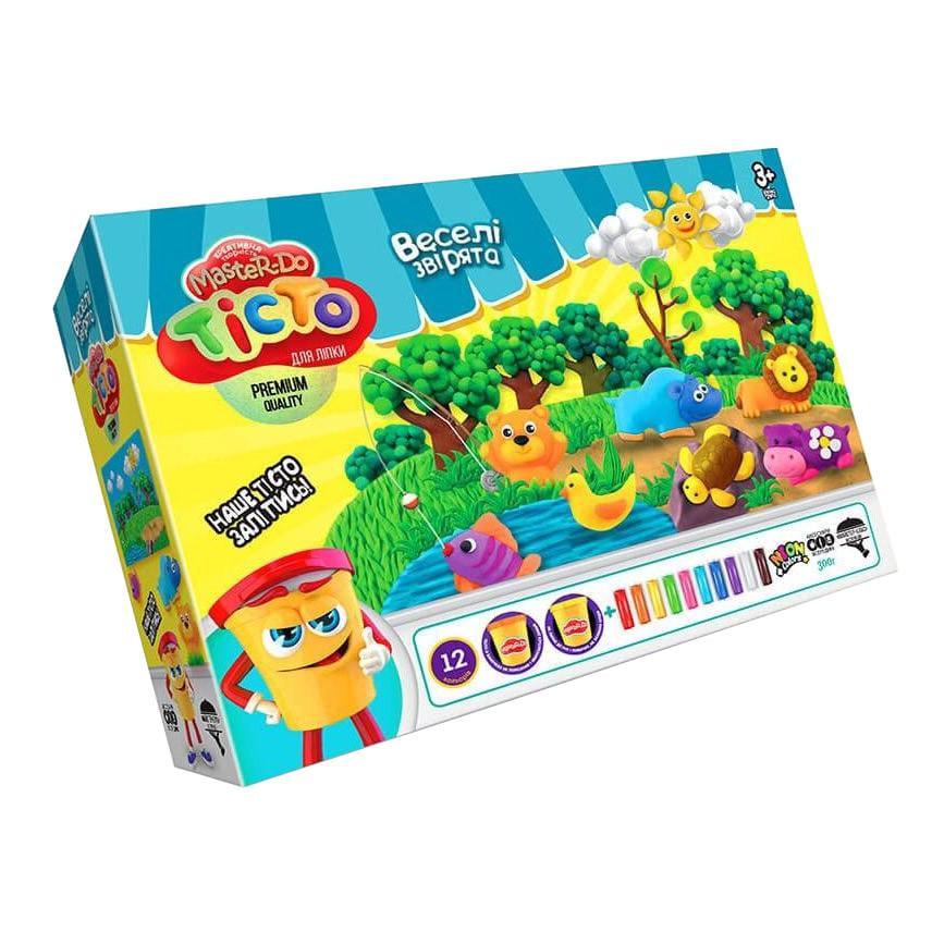 Набір для творчості тісто для ліплення Danko Toys Master Do TMD-07-01-04U Веселі звірята (RLT23857s31035)