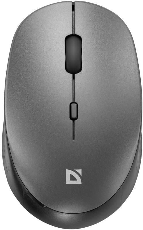 Компьютерная мышка беспроводная Defender Auris MB-027 3 кнопки до 1600 dpi Серый (36260539)