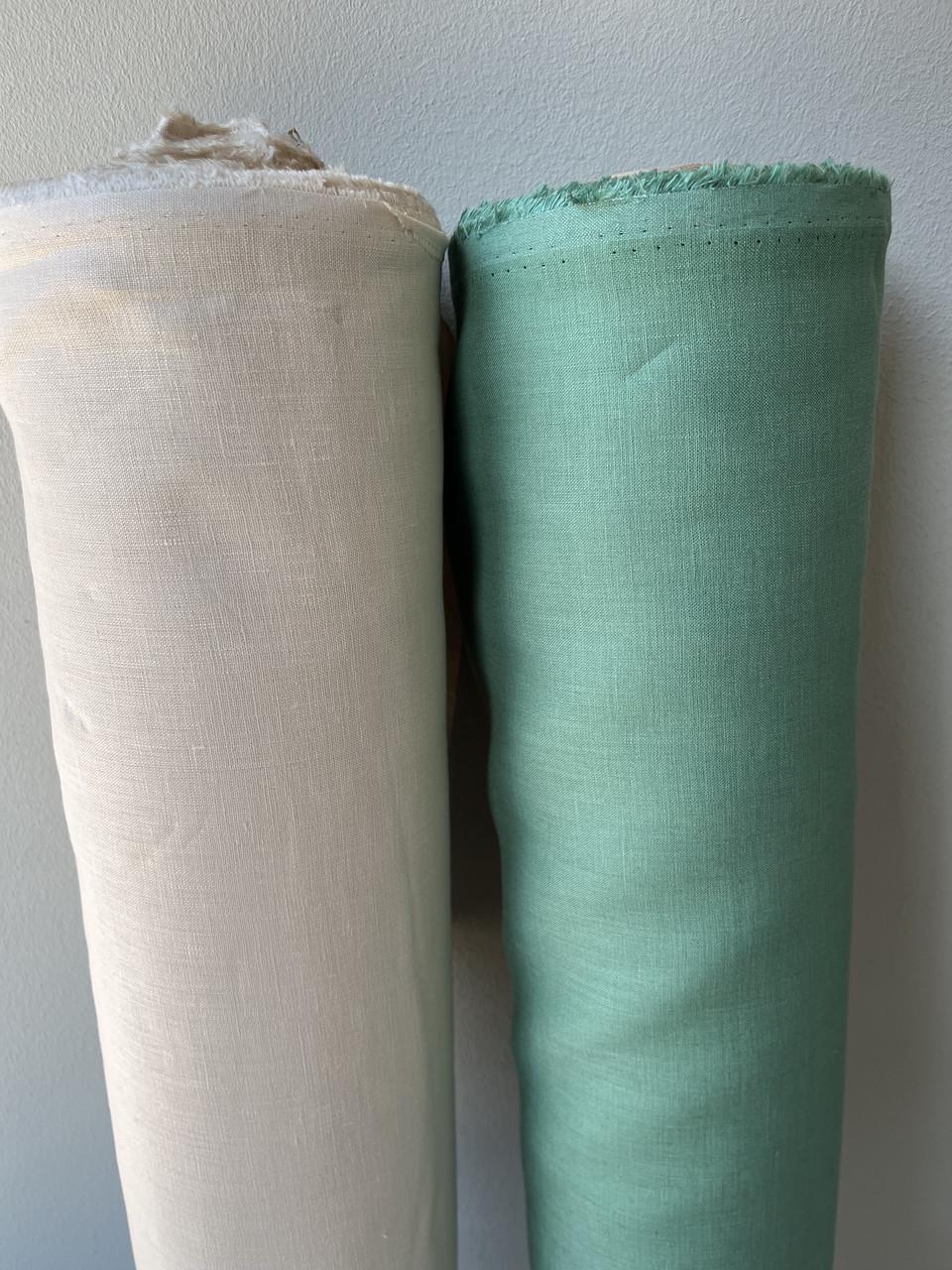 Ткань LINEN PLUS 100% лен 143 см 1621 Зеленый - фото 6 Ткань LINEN PLUS 100% лен 143 см 1621 Зеленый - фото 6