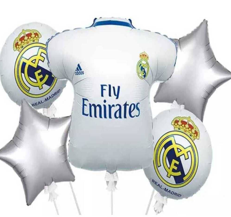 Набор воздушных шаров фольгированных Real-Madrid 5 шт. (2989175871)