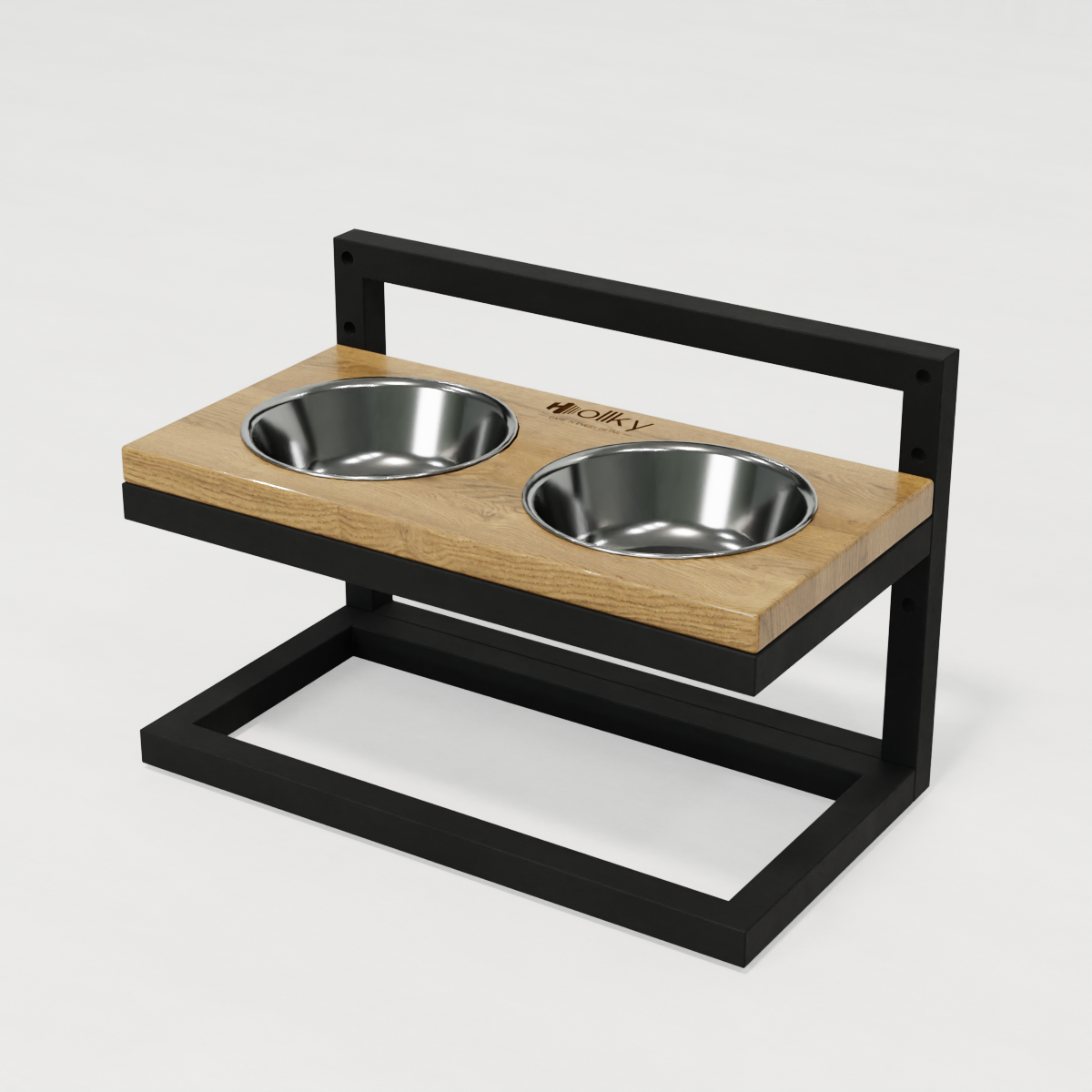 Миски на регулируемой подставке для маленьких собак Hollky Flex S 2х0,45 л (FS-422523-BLNH) - фото 7 Миски на регулируемой подставке для маленьких собак Hollky Flex S 2х0,45 л (FS-422523-BLNH) - фото 7