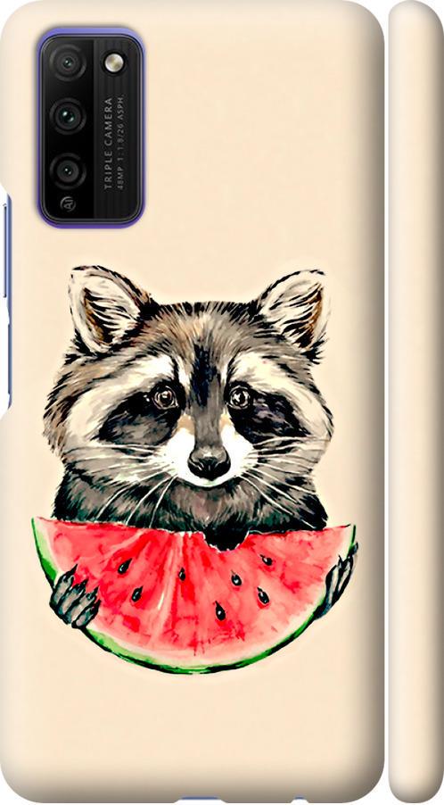Чохол на Huawei Honor 30 Lite Єнотик з кавуном (4605m-2074-42517) Чохол на Huawei Honor 30 Lite Єнотик з кавуном (4605m-2074-42517)