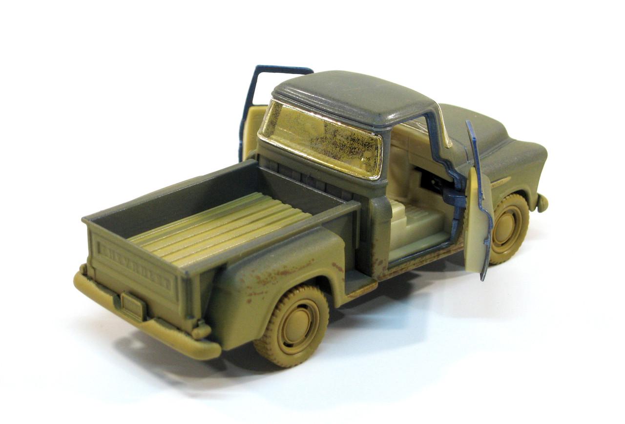 Машина металлическая KT5330Y Chevrolet Stepside Pick-up 1955 Muddy - фото 5 Машина металлическая KT5330Y Chevrolet Stepside Pick-up 1955 Muddy - фото 5