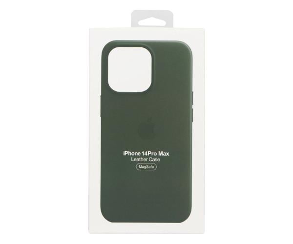 Чохол-накладка Leather Case для Apple iPhone 14 Pro Max Sequoia green - фото 5