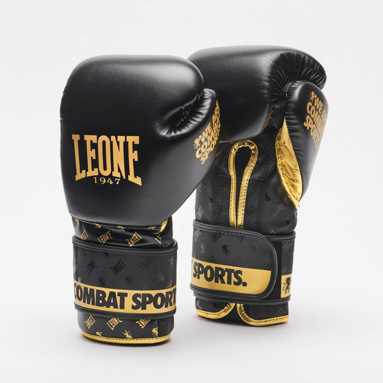 Боксерские перчатки Leone DNA 16 унций Black (500176)