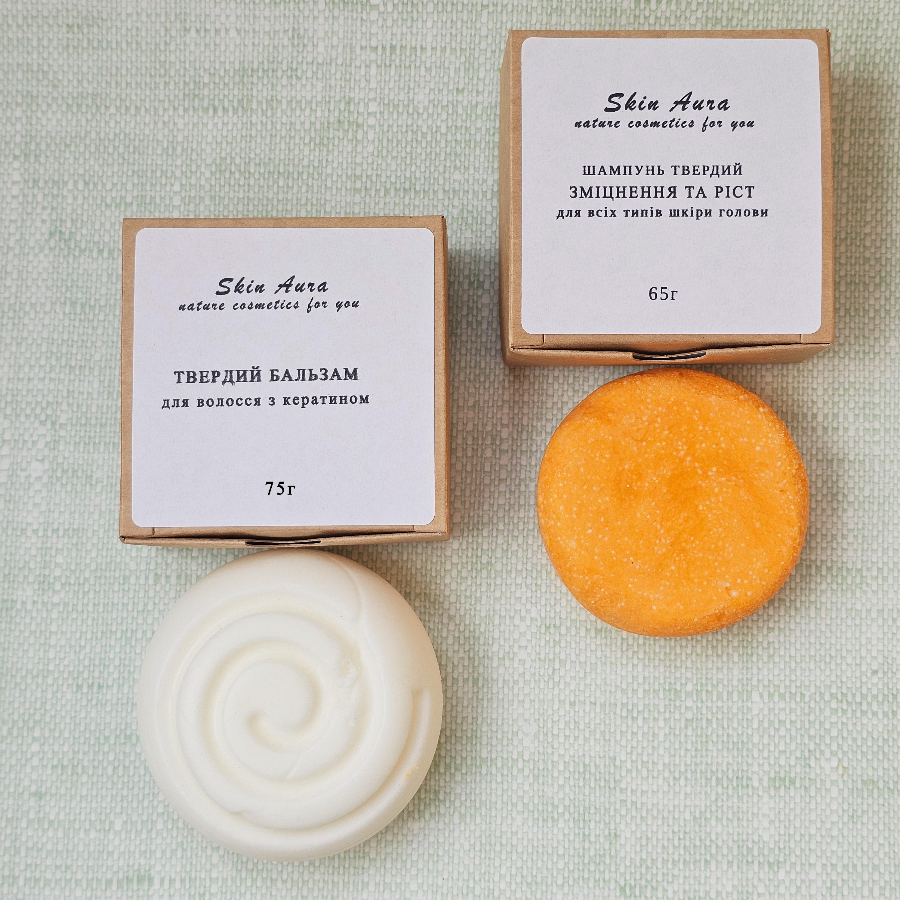 Набір для зміцнення та росту волосся шампунь твердий та кондиціонер з кератином (28533319) - фото 3 Набір для зміцнення та росту волосся шампунь твердий та кондиціонер з кератином (28533319) - фото 3