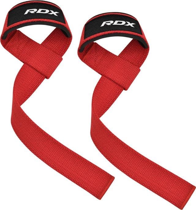 Лямки для тяги RDX W1 Gym Single Strap Plus Red (WAN-W1R+) - фото 2