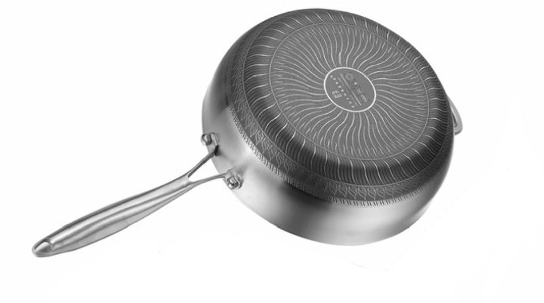 Глубокая сковорода-вок с крышкой Edenberg EB-13072 и антипригарным покрытием 26x9 см (EB-13072) - фото 3