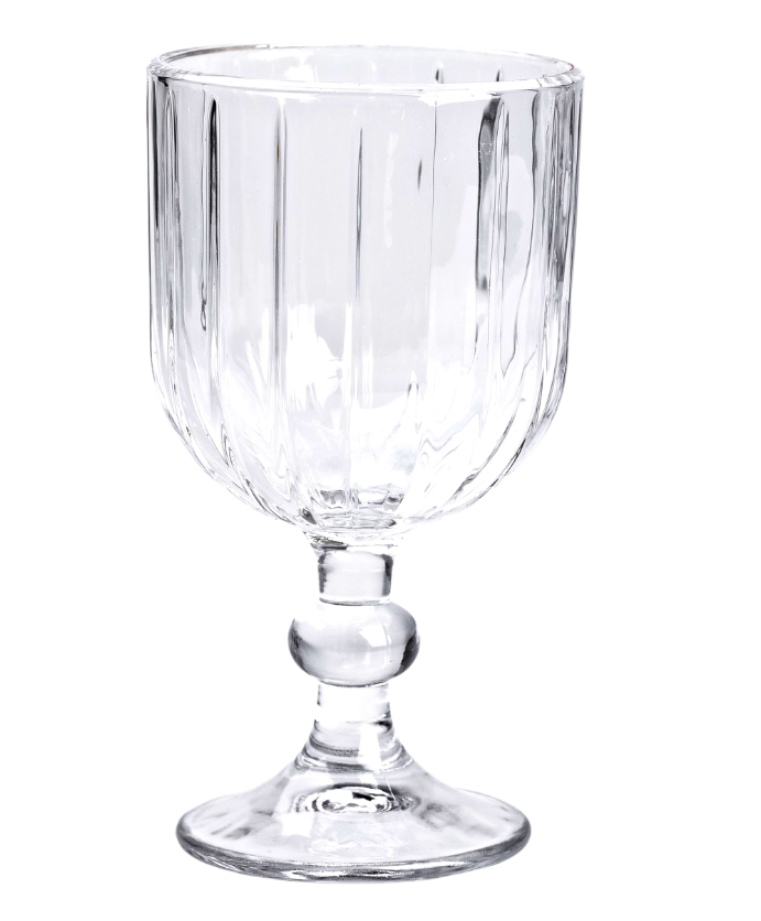 Набір бокалів столових ребристих 6 шт. по 400 мл Прозорий - фото 3