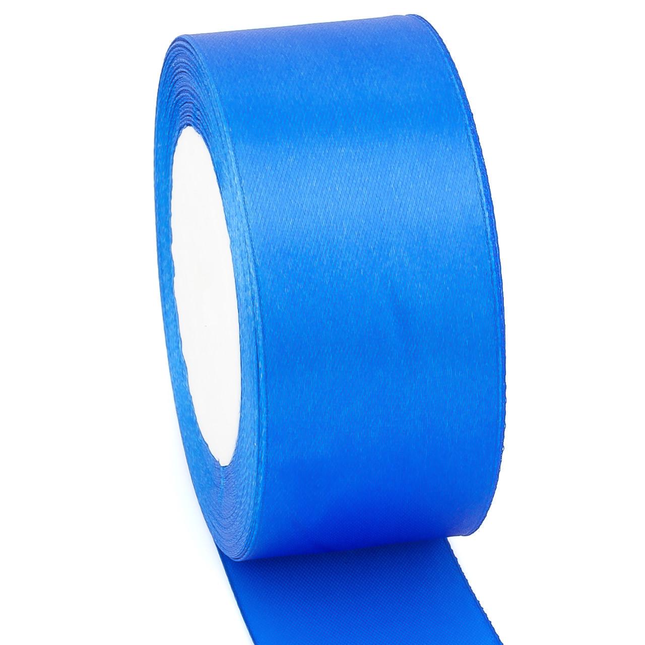 Стрічка атласна 4 см 1 рулон 23 м Електрик (ЛТ0040а20)