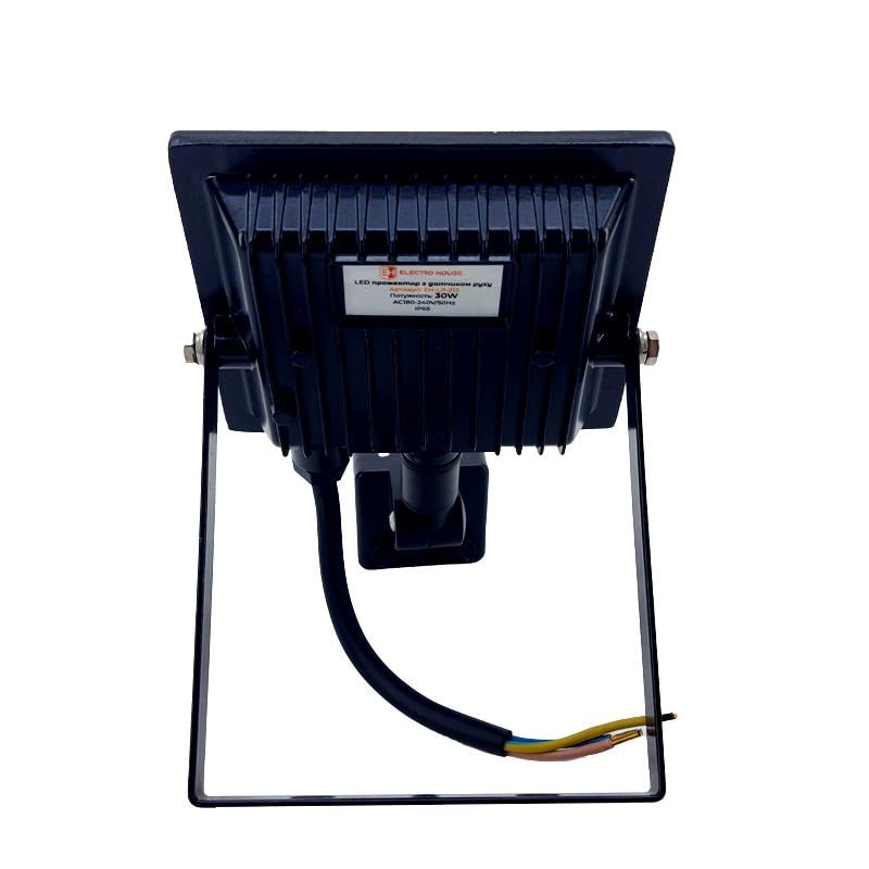 Прожектор с датчиком движения ElectroHouse EH-LP-213 IP65 30 Вт Черный (18177145) - фото 3 Прожектор с датчиком движения ElectroHouse EH-LP-213 IP65 30 Вт Черный (18177145) - фото 3