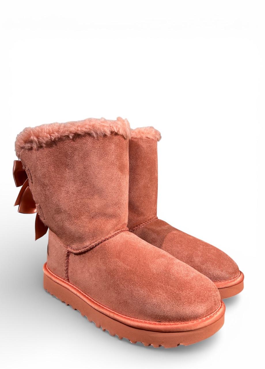 Угги UGG Bailey Bow Satin s/n1132734 р. 37 US 6 23 см Розовый (2902274939)