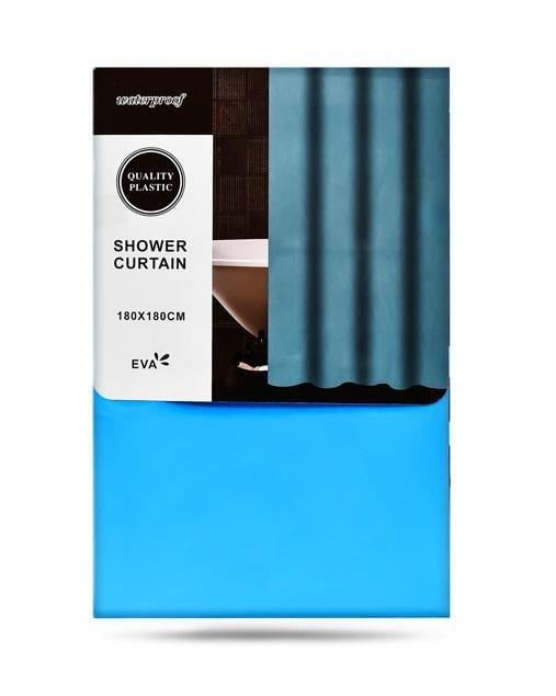 Штора для ванной Stenson R29846 180x180 см Голубой (614563)