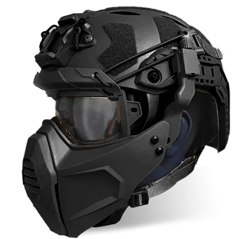 Маска-окуляри Ghost Iron Man з кріпленням до шолома Airsoft Чорний (MK001018) - фото 5 Маска-окуляри Ghost Iron Man з кріпленням до шолома Airsoft Чорний (MK001018) - фото 5