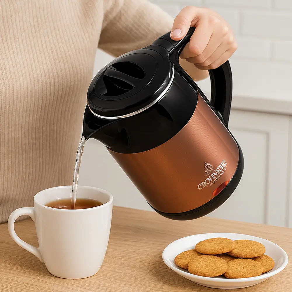 Электрочайник CB 9215 2 л 2200 Вт Коричневый (ML-05246) - фото 2 Электрочайник CB 9215 2 л 2200 Вт Коричневый (ML-05246) - фото 2