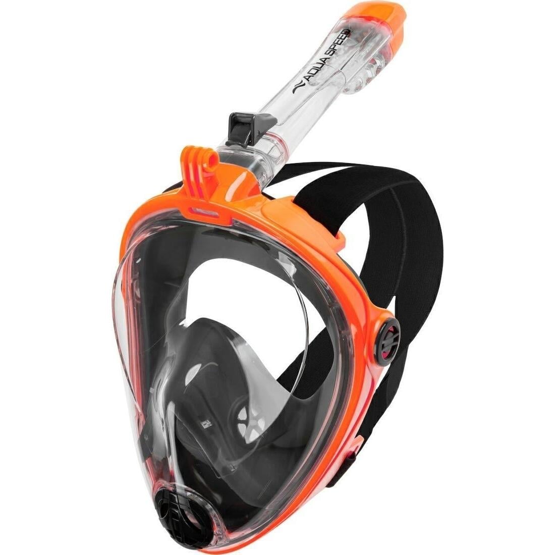 Маска для плавания полнолицевая Aqua Speed SPECTRA 2.0 S/M Оранжево-черный (247-75) Маска для плавания полнолицевая Aqua Speed SPECTRA 2.0 S/M Оранжево-черный (247-75)