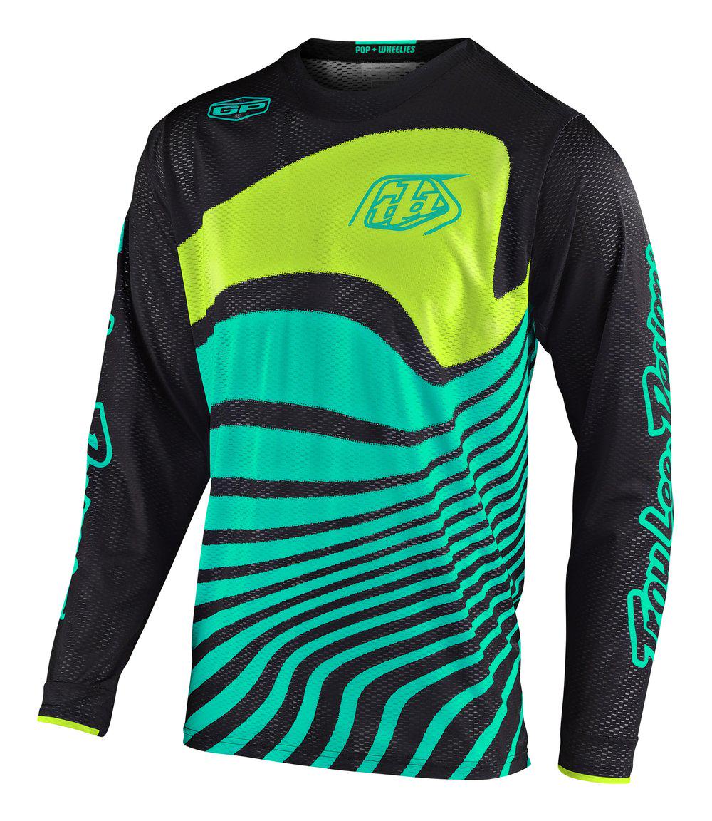 Джерси TLD GP AIR JERSEY DRIFT L Black/Turquoise