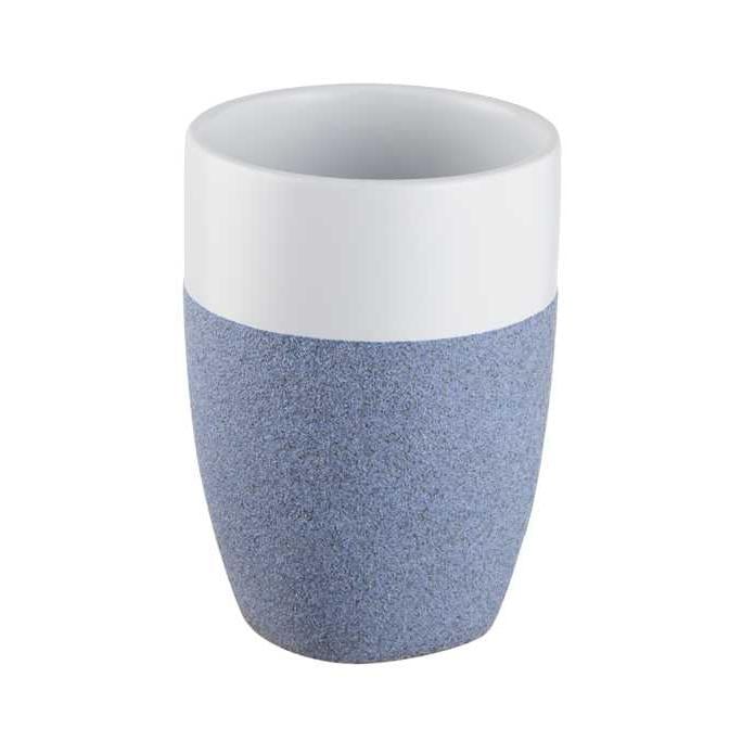 Стакан для зубних щіток Bisk STONE кераміка 10х6,5 см Синій (06307)
