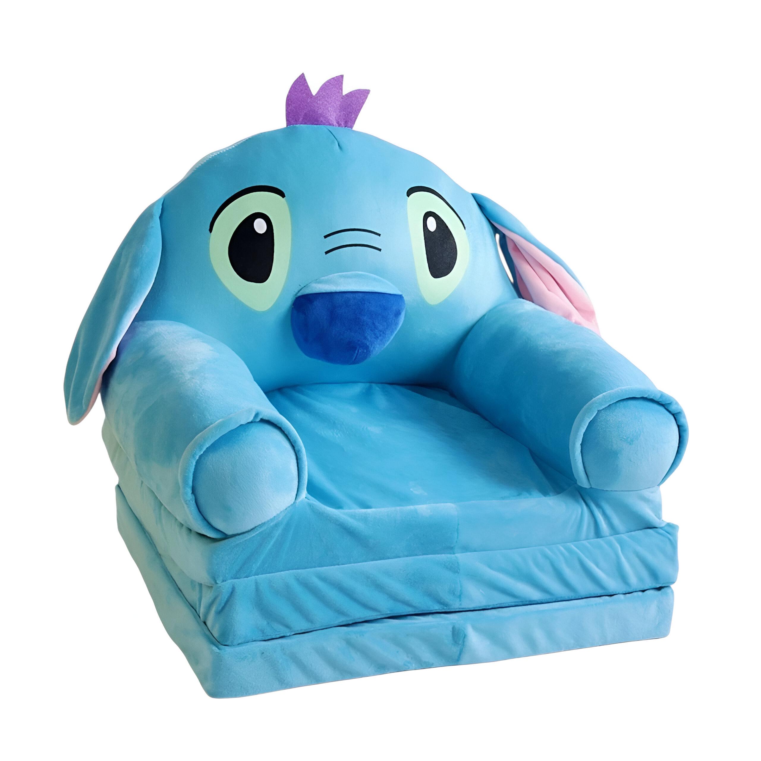 Кресло раскладное детское "Пришелец" К38570 50x38x43 см/разложеннок 120 см Синий Кресло раскладное детское "Пришелец" К38570 50x38x43 см/разложеннок 120 см Синий