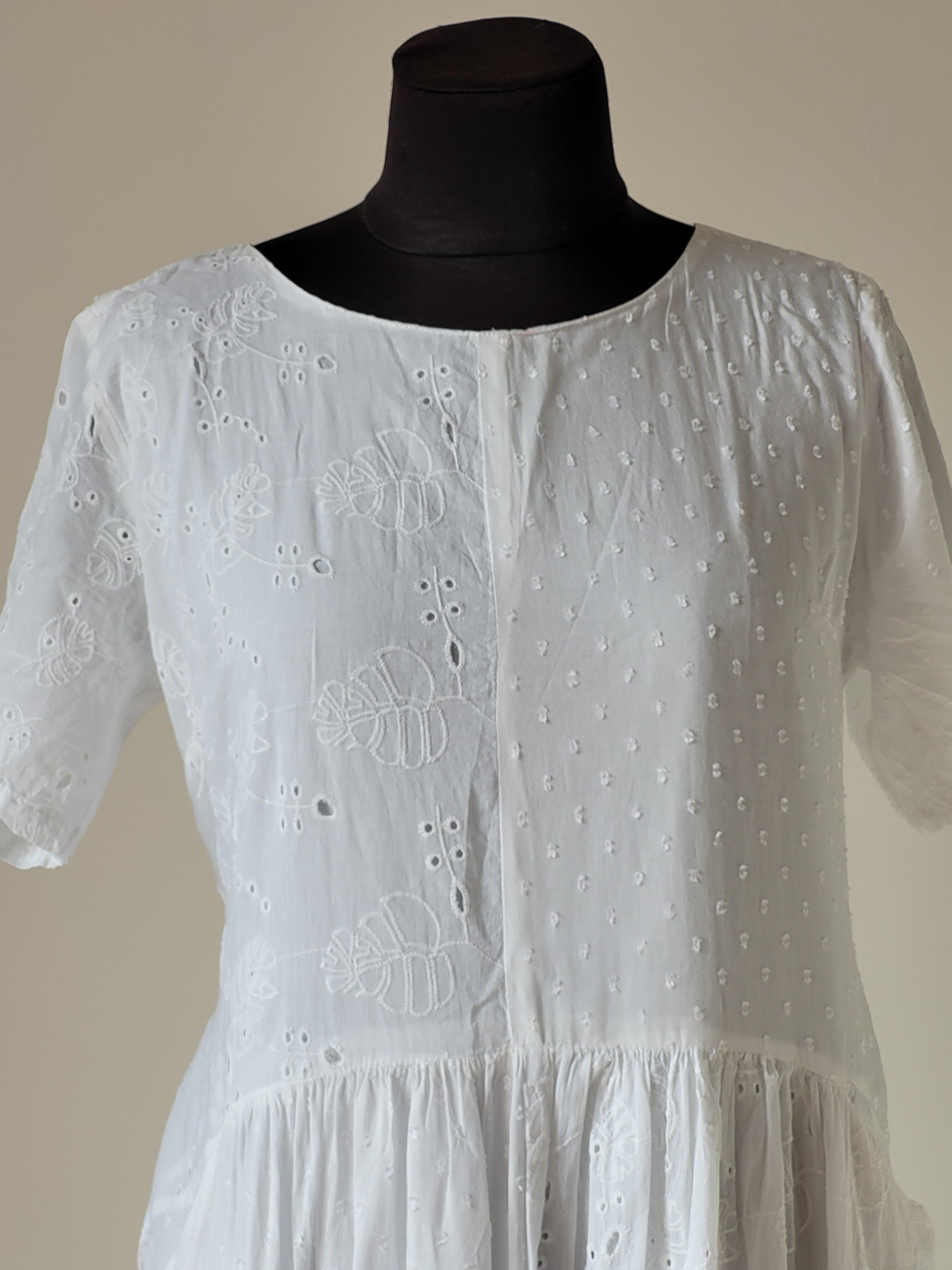 Платье женское летнее с вышивкой с подкладкой XXL Белый - фото 3 Платье женское летнее с вышивкой с подкладкой XXL Белый - фото 3